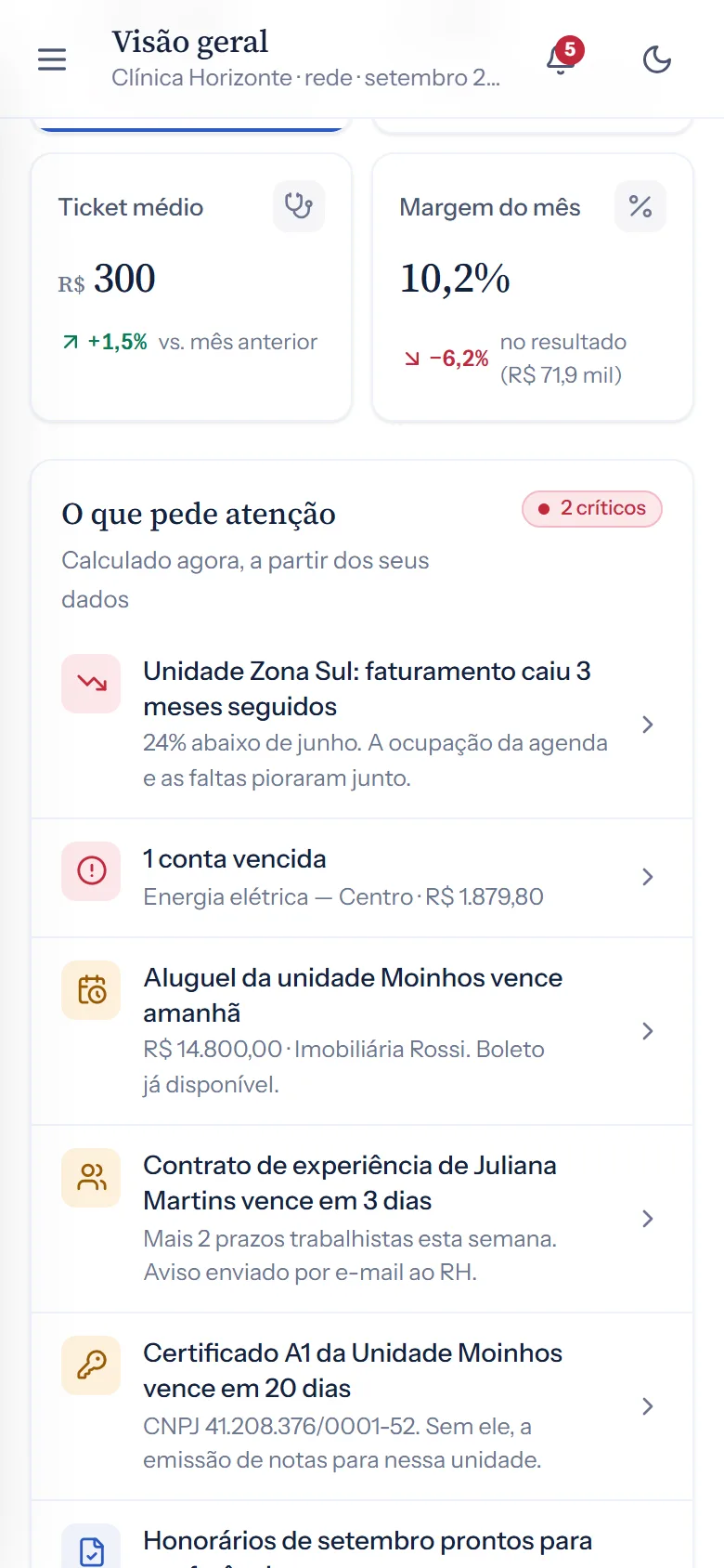 Portal aberto no celular.